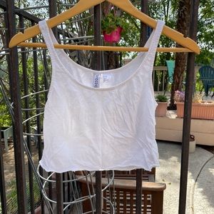 Cropped white tank